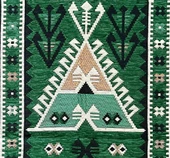 Shark Anadolu Seccade Kilim 13 Yeşil - 6