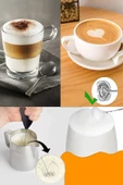 Mini Mixer Kahve Süt Köpürtücü Karıştırıcı Cappucino Mikser - Pratik Pilli Köpürtücü 1137 Bh - 4