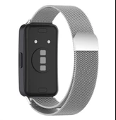 Huawei Band 8 Kordon Metal Mıknatıslı Hasır Kayış - 2