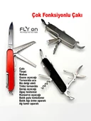 Kaliteli 13 fonksiyonlu Çakı Deprem Çantası ve Kamp İçin İdeal Portatif  Cep Çakısı - 1