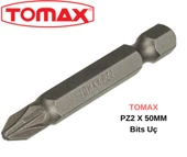 Tomax Pz2x50 Mm Yıldız Bits Tornavida Ucu - 2