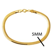 Balıksırtı İtalyan 14 Ayar Altın Bileklik 5 mm. Enli thumbnail 6