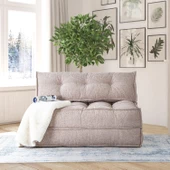 Yataklı Koltuk Mocca Buklet Çift Kişilik  Açık Kahverengi Çift - 1