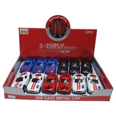 Mustang Çek Bırak Spor Araba - Işıklı Sesli Model - FY6148-12D-Siyah thumbnail 1