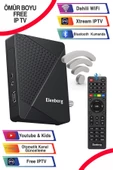 Elenberg Çanaklı Çanaksız İnternet Tv Destekli Ömür Boyu Free IPTV Hediyeli Bluetooth Kumandalı Full HD Uydu Alıcı - 1