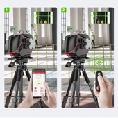 Kobb Kbl36gtp Profesyonel Li-İon Şarjlı 4X360⁰ Lcd Ekran Otomatik Hizalamalı Yeşil Çapraz Çizgi Lazer Distomat+Tripod - 7