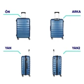 Vegmann Delphin Mavi Büyük Boy Valiz thumbnail 3