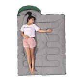 Evolite Camper Pro SQ Birleştirilebilir 2 Kişilik Uyku Tulumu - Haki - 2