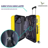 Vegmann Delphin Sarı Büyük Boy Valiz - 4
