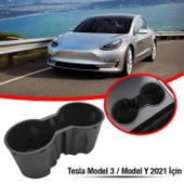 Polham Tesla Model 3 ve Model Y 2021-2022 İçin Araba Bardak Tutucu, Takılıp Çıkartılabilen Tutucu thumbnail 2