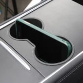 Polham Tesla Model 3 ve Model Y 2021-2022 İçin Araba Bardak Tutucu, Takılıp Çıkartılabilen Tutucu thumbnail 4