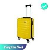 Vegmann Delphin Sarı Kabin Boy Valiz thumbnail 1