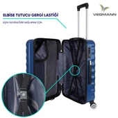 Vegmann Delphin Mavi 3 lü Valiz seti - 6