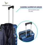 Vegmann Delphin Mavi 3 lü Valiz seti - 7