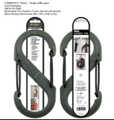 Nite-ize S-Biner Plastik Size 10 Fo! Grn/Blk Gate - 1