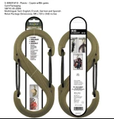 Nite-ize S-Biner Plastik size 10 Coyote/Blk Gate thumbnail 1