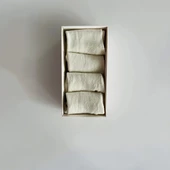 Kukita Ekru Yenidoğan 4 lü Çorap Kuki02 - 3