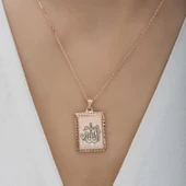 Lucky Life 925 Ayar Gumuss Rose Allah Yazılı Lucky Life Lucky Life Lucky Life Kadın Kolye - 8