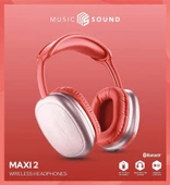 Cellularline Music Sound 2 Maxi Kırmızı Kulak Üstü Bluetooth Kulaklık - 3