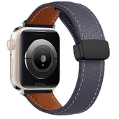 Samsung Galaxy Watch Active 2 40mm 44mm Kordon Magnetli PU Deri Kordon 20mm - 4