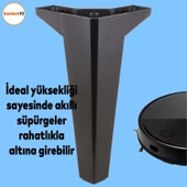 Sedir Lüks Mobilya Kanepe Tv Ünitesi Koltuk Ayağı 20 Cm Siyah Konsol Ayakları 4 Adet - 6