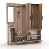 ABRE vm-36348 DORE CEVİZ vestiyer portmanto ayakkabılık - 3