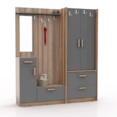 ABRE vm_36348 ANTRASİT vestiyer portmanto ayakkabılık - 2