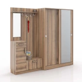 ABRE VM-36300 DORE CEVİZ VESTİYER PORTMANTO - 2