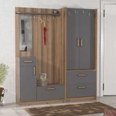 ABRE vm_36348 ANTRASİT vestiyer portmanto ayakkabılık - 1