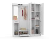 ABRE vm-363437 BEYAZ VESTİYER PORTMANTO AYAKKABILIK - 5