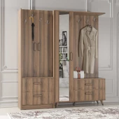 ABRE VM-342348 DORE CEVİZ PORTMANTO VESTİYER - 1