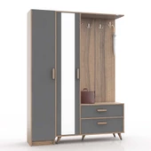 ABRE VM-34342 ANTRASİT VESTİYER PORTMANTO AYAKKABILIK - 2