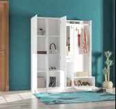 ABRE vm-343736 BEYAZ VESTİYER PORTMANTO AYAKKABILIK - 2