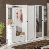 ABRE vm-36300 BEYAZ VESTİYER PORTMANTO AYAKKABILIK - 1