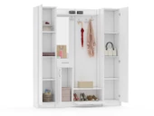 ABRE vm-343637 BEYAZ VESTİYER PORTMANTO AYAKKABILIK - 4