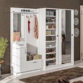 ABRE vm-36300 BEYAZ VESTİYER PORTMANTO AYAKKABILIK - 2