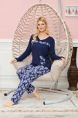 Bayan Uzun Kollu Pijama Takımı Model no 7612 - 1