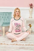 Bayan Uzun Kollu Pijama Takımı Model no 7613 - 1