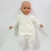 Triko Krem Bebek Yelek - 1