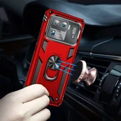 Xiaomi Mi 11 Ultra Kılıf Zore Vega Yüzük Standlı Zırh Kılıf - 6