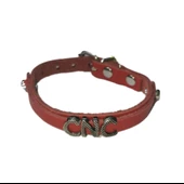 MegaPati Gerçek Deriden İsimli Kedi Köpek Boyun Tasması XL 26-30cm - 4