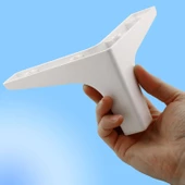 Sedef Lüks Mobilya Kanepe Sehpa Tv Ünitesi Koltuk Ayağı 12 Cm Beyaz Ayakları (4 ADET) - 6