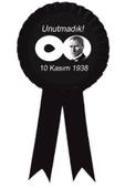 yıldızkurdelaankara 10 Kasım Saygı Ile Anıyoruz Atatürk Saten Kokart 50 Adet - 2