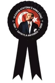 yıldızkurdelaankara 10 Kasım Saygı Ile Anıyoruz Atatürk Saten Kokart 25 Adet - 2