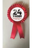 yıldızkurdelaankara 24 Kasım Ögretmenler Günü Saten Kokart 10 Adet - 2
