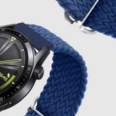 Polham Samsung Gear S3 Watch 4 22MM ve Samsung GT2 GT2E 46MM Uyumlu Elastik Ultra Hafif Şık Kayış, - 7