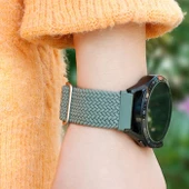 Polham Samsung Gear S3 Watch 4 22MM ve Samsung GT2 GT2E 46MM Uyumlu Elastik Ultra Hafif Şık Kayış, - 5