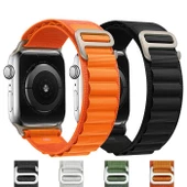 Polham Apple Watch 1,2,3,4,5,6,7,8 için 38-40-41MM Uyumlu Alpine Loop Kayış, Hafif Şık Kordon - 10