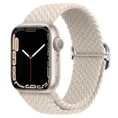 Polham Apple Watch 1/2/3/4/5/6/7/8 İçin 38-40-41MM Uyumlu Japon Tokalı Elastik Kayış Kordon - 6
