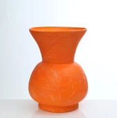 Vitale Büyük Antik Vazo Turuncu thumbnail 1